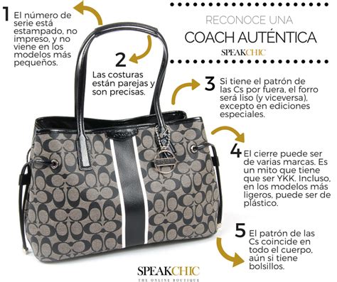 como saber si una bolsa es original coach|numero de coach original.